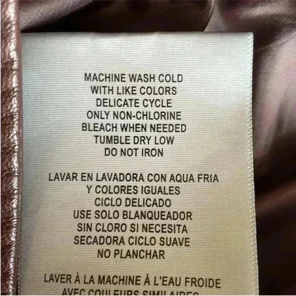 Levi's Faux-Leather Latch Collar Moto Racer Jacket in Chocolate Brown-Large NWT - Picture 6 of 10